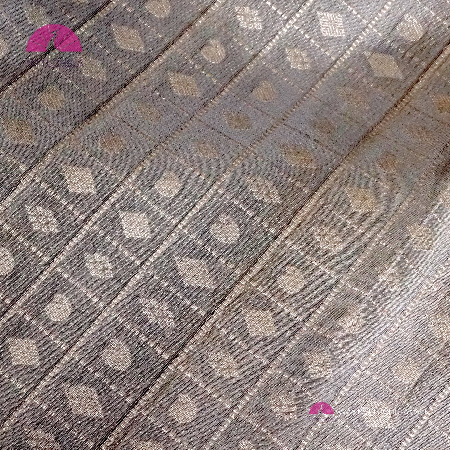 Sunflower Yellow Pure Kanchipuram Handloom SILK MARK CERTIFIED Saree with 1 gram pure Silver Zari weaves.