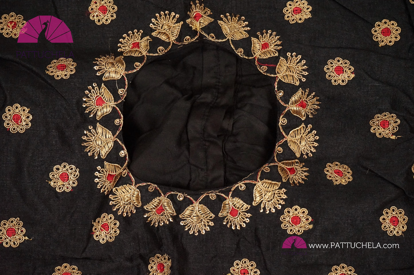 Beautiful Designer Black Stitched Floral Embroidered Blouse for Party, Wedding, Festivals & Occasions | Ready made Blouse