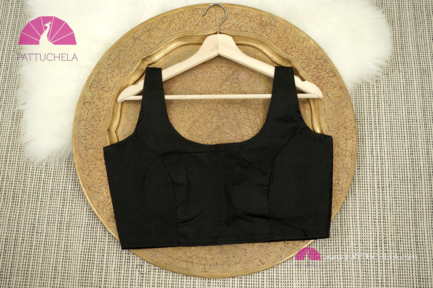 Plain Black Readymade Designer Blouse For Women for Party, Festivals, Occasion Wear | Ready made Blouse