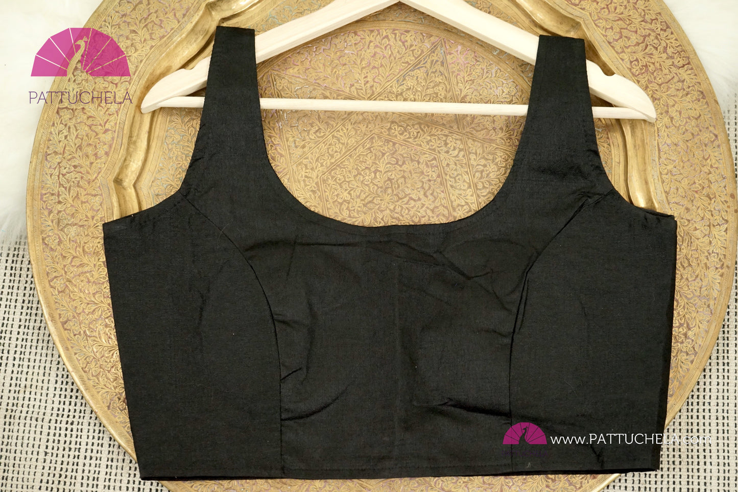Plain Black Readymade Designer Blouse For Women for Party, Festivals, Occasion Wear | Ready made Blouse