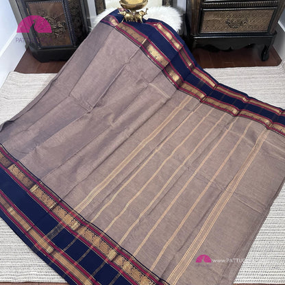 Pure Kanchipuram Cotton Saree with unstitched blouse | Kanchi Cotton