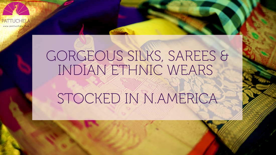 A video of gorgeous pure silk sarees in Canada and USA - PattuChela collections