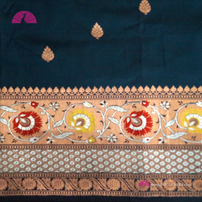 Pure Banarasi Tilfi handloom Katan Silk with Meenakari Borders