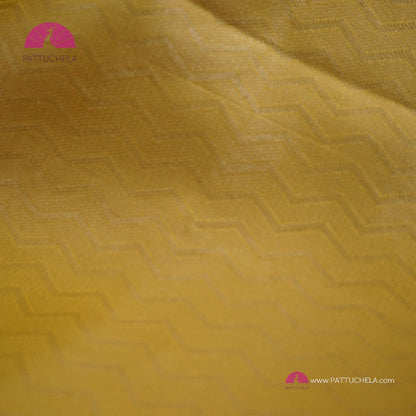 Pastel Yellow Pure Classic Kanchipuram Soft Silk Saree with Pastel Beige Silver Zari Border, Motifs and Pallu | Wedding Saree | SILK MARK CERTIFIED | Kanjivaram Silks