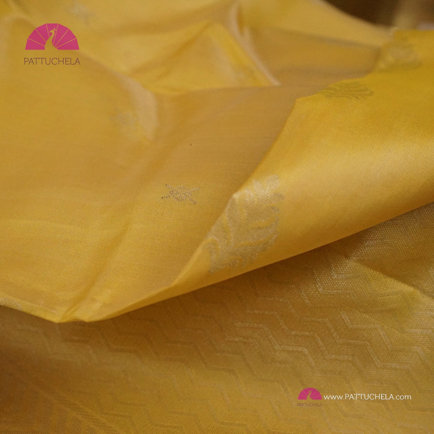 Pastel Yellow Pure Classic Kanchipuram Soft Silk Saree with Pastel Beige Silver Zari Border, Motifs and Pallu | Wedding Saree | SILK MARK CERTIFIED | Kanjivaram Silks