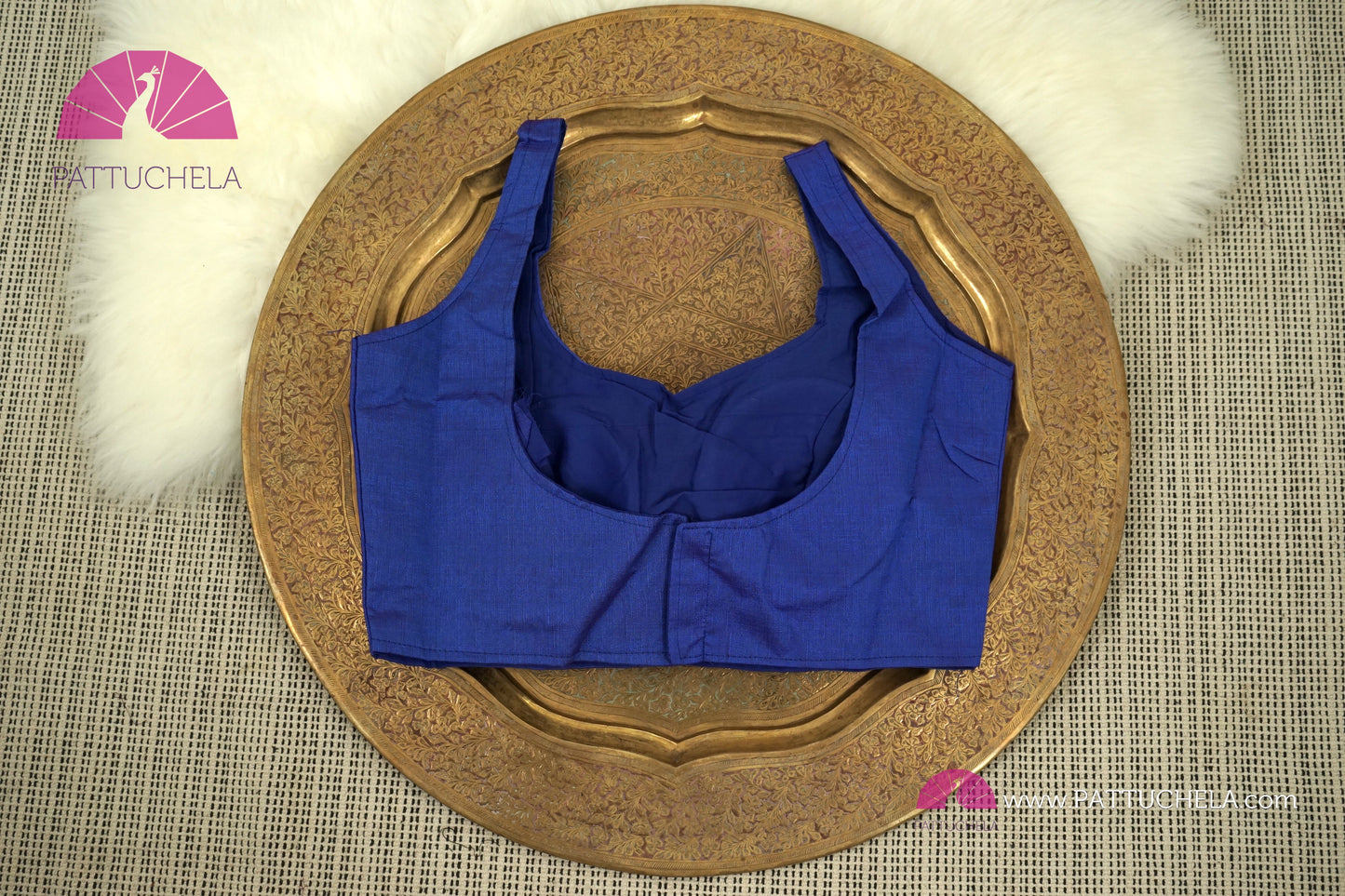 Plain Blue Readymade  Designer Blouse For Women for Party, Festivals, Occasion Wear | Ready made Blouse
