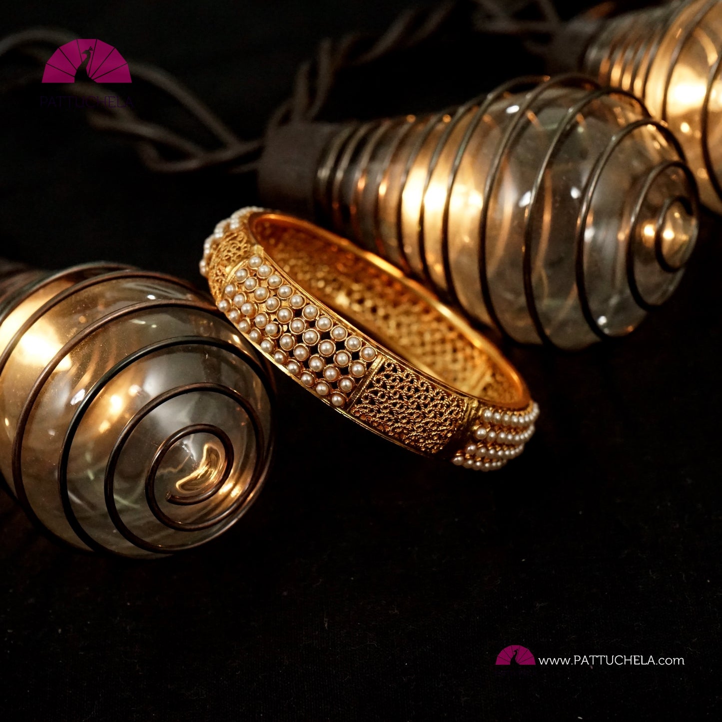 Bangles | Pearl Bangle | Kada | Bracelet | Party & Festive Wear | Indian Jewelry