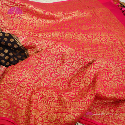 Gorgeous Banarasi Georgette Silk Saree in Blue color