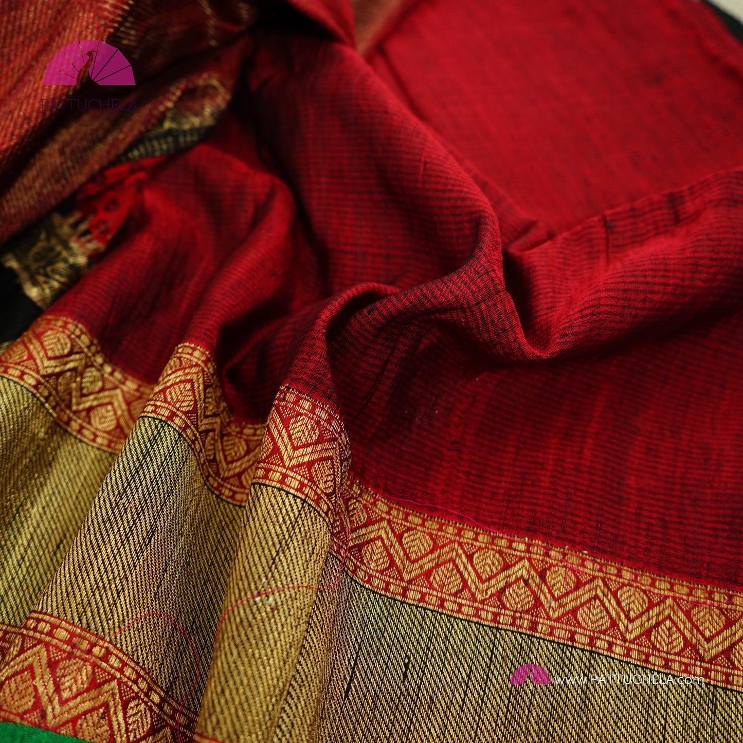 Banarasi handloom Dupion Silk in multi colour Checks