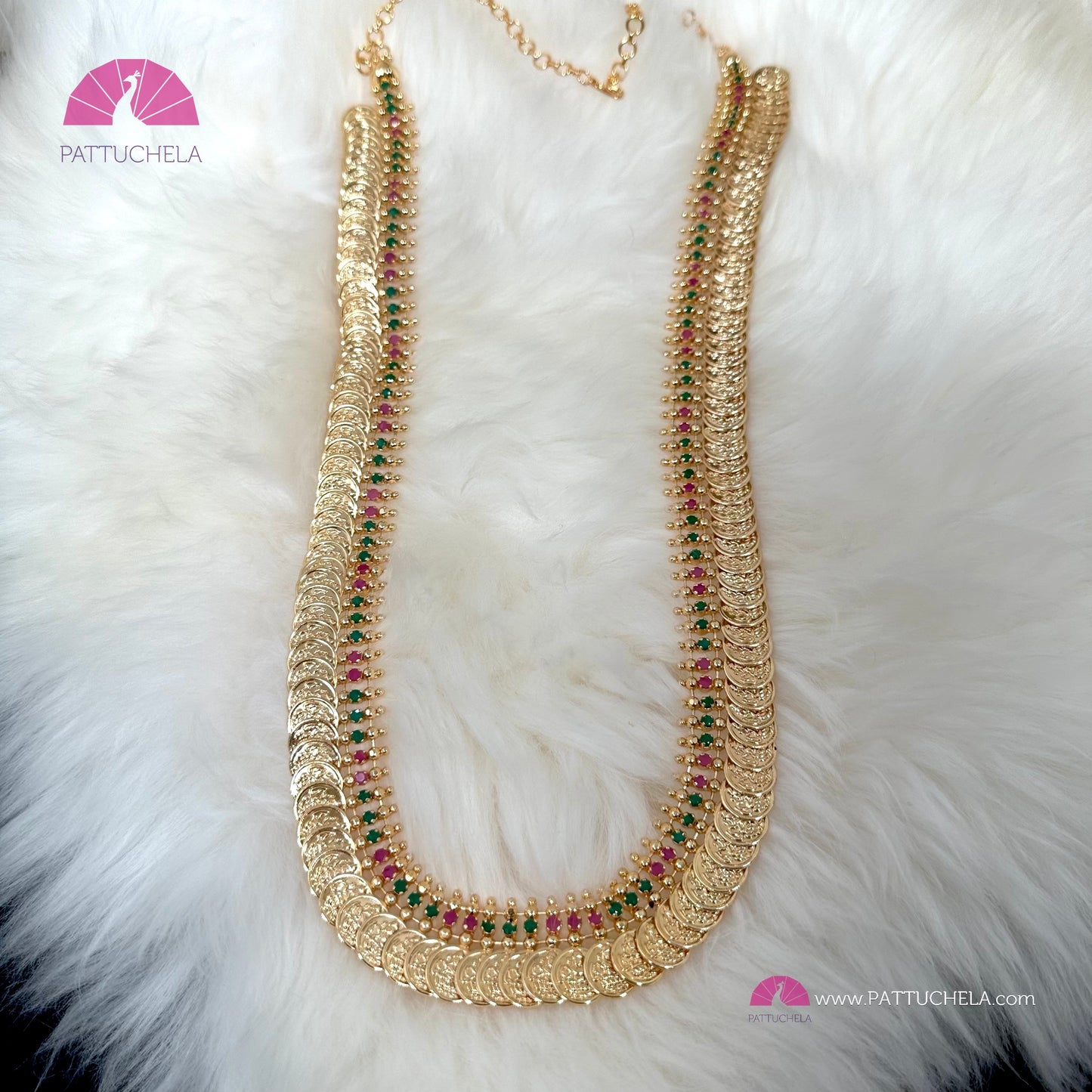 Coin mala | Kaashu Mala | Lakshmi necklace | Traditional Kerala Ornaments | Temple Jewelry | Kemp Jewelry | Indian Jewelry